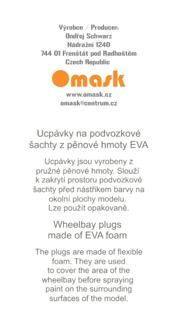 74831 1/48 Bf 109 E wheel bay plugs (for Wingsy Kits)