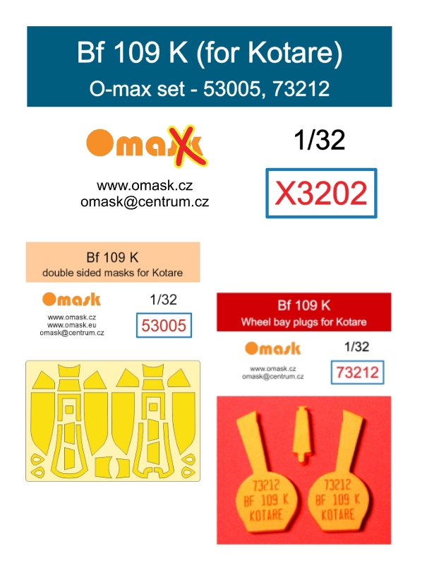 X3202 1/32 Bf 109 K O-max set (for Kotare)
