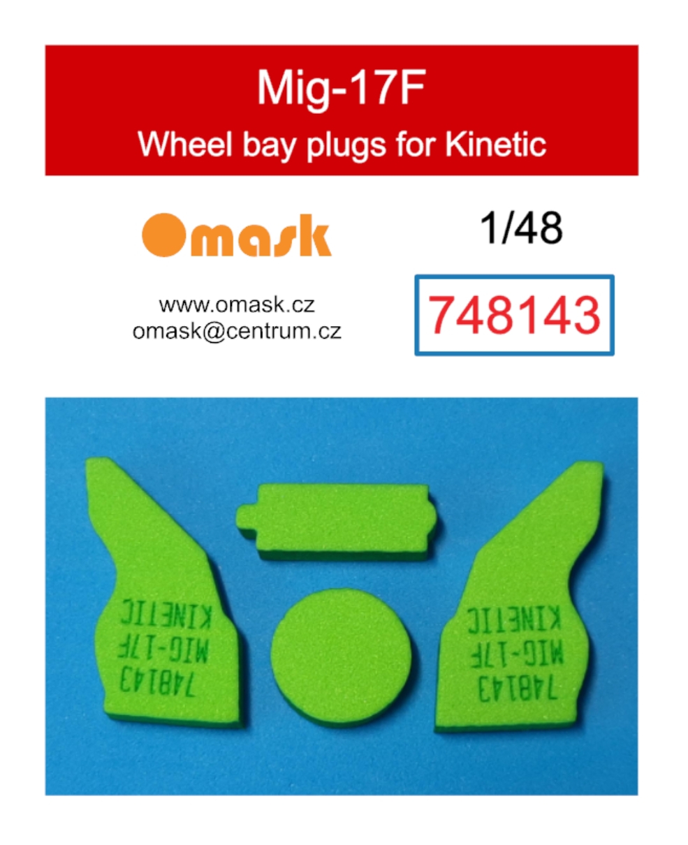 748143 1/48 Mig-17F wheel bay plugs (for Kinetic)