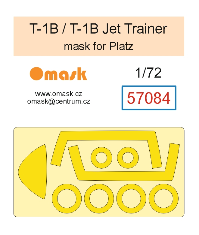 57084 1/72 T-1A / T-1B Jet Trainer mask (for Platz)