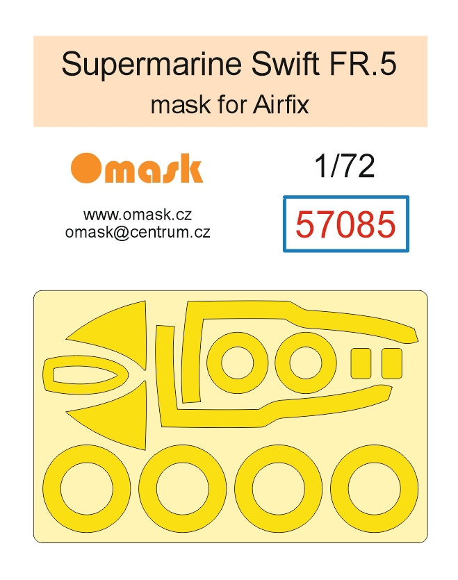 57085 1/72 Supermarine Swift FR.5 mask (for Airfix)