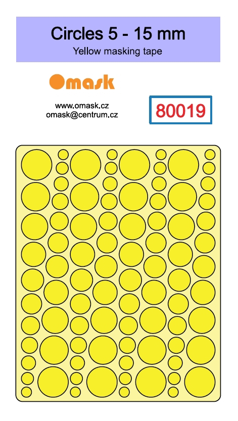 80019 Kolečka 5 - 15 mm (Kabuki)