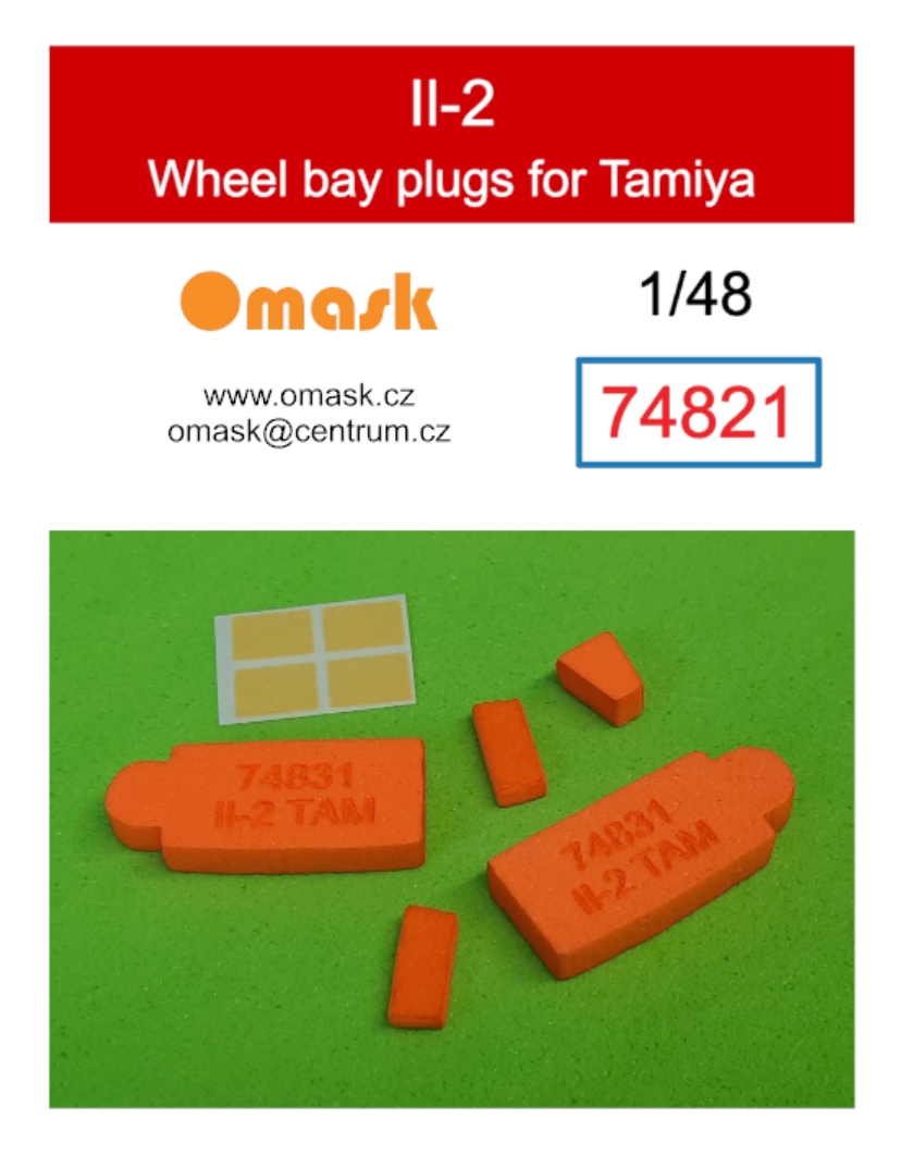 74821 1/48 Il-2 wheel bay plugs (for Tamiya)