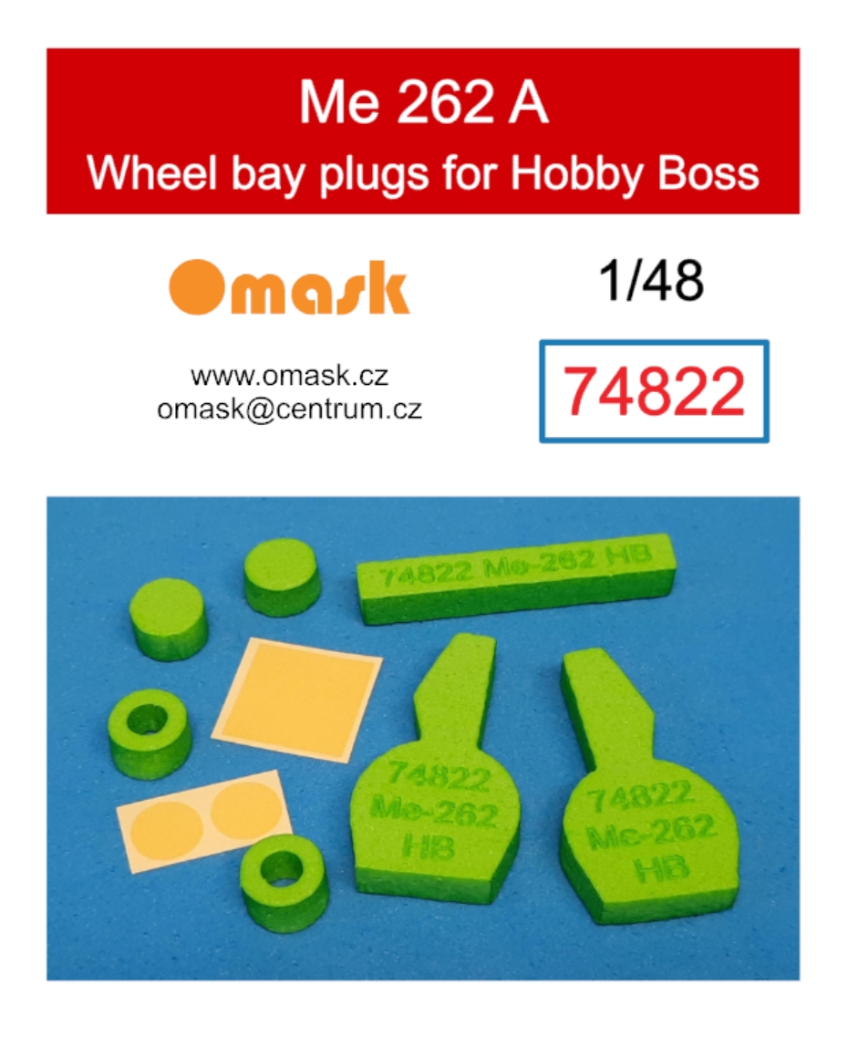 74822 1/48 Me-262 wheel bay plugs (for Hobby Boss)