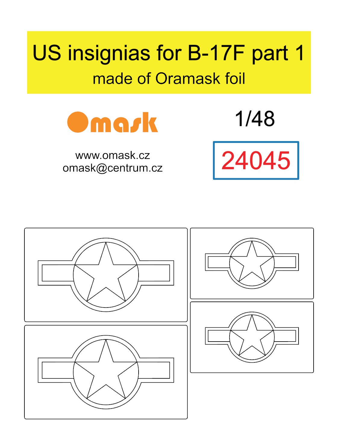 24045 1/48 B-17F US insignias part 1