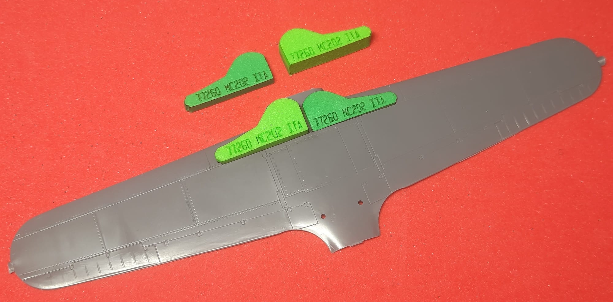 77260 1/72 Macchi MC.202 Folgore wheel bay plugs (for Italeri)