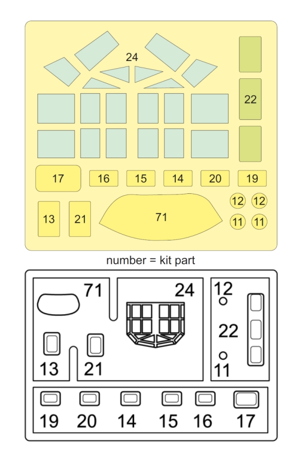 57069 1/72 Supermarine Stranraer mask (for Matchbox, Revell)
