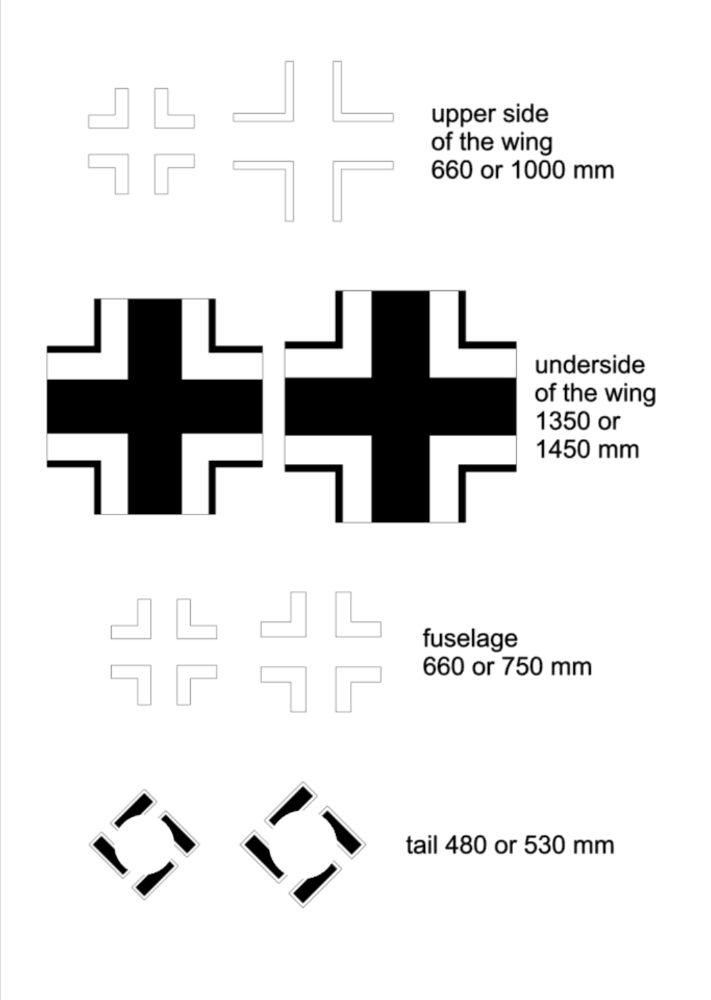 25003 1/35 Ju 87G Stuka masks for crosses