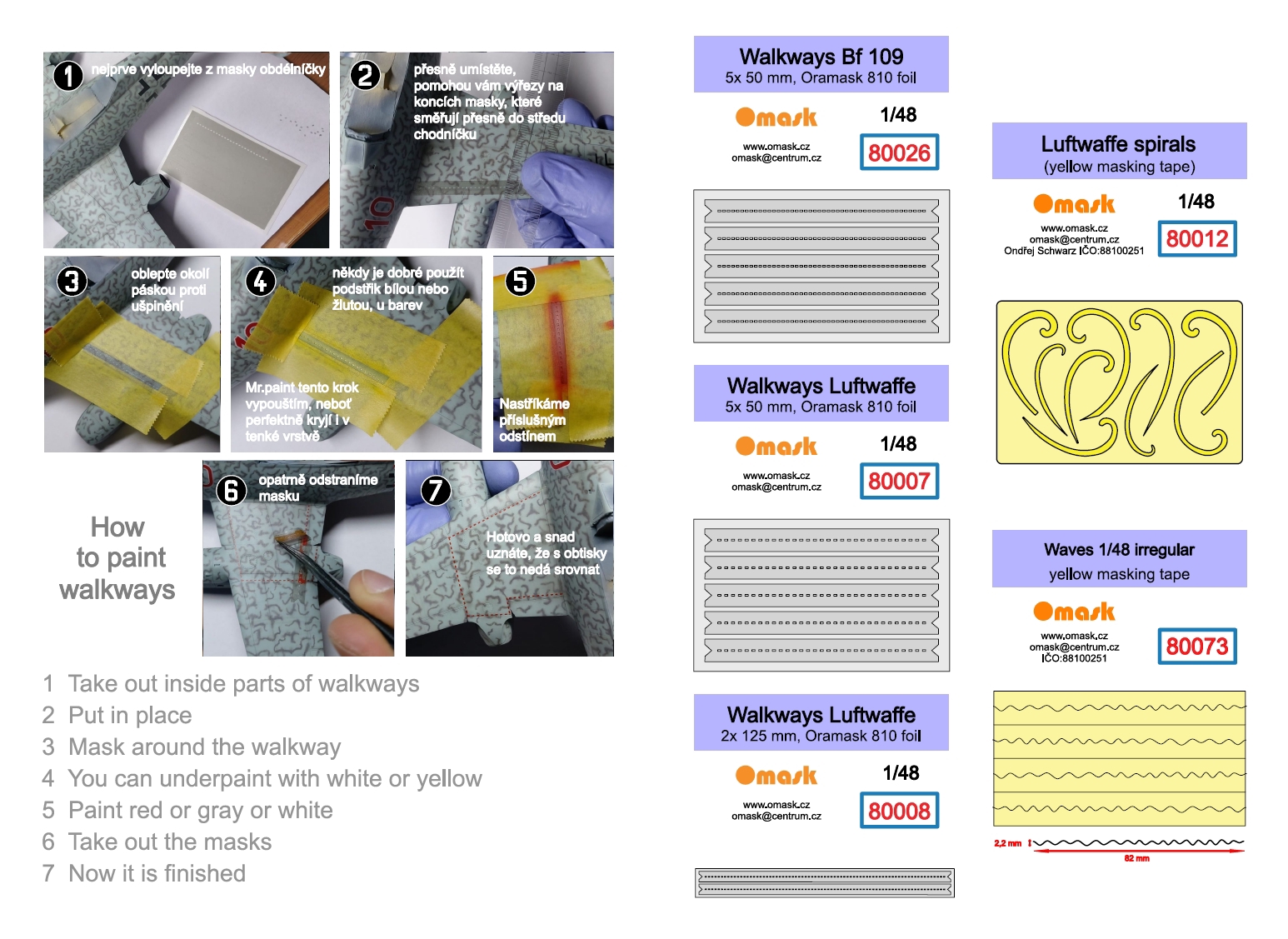 80078 1/48 Luftwaffe set 3 (80007, 80008, 80012, 80026, 80073)