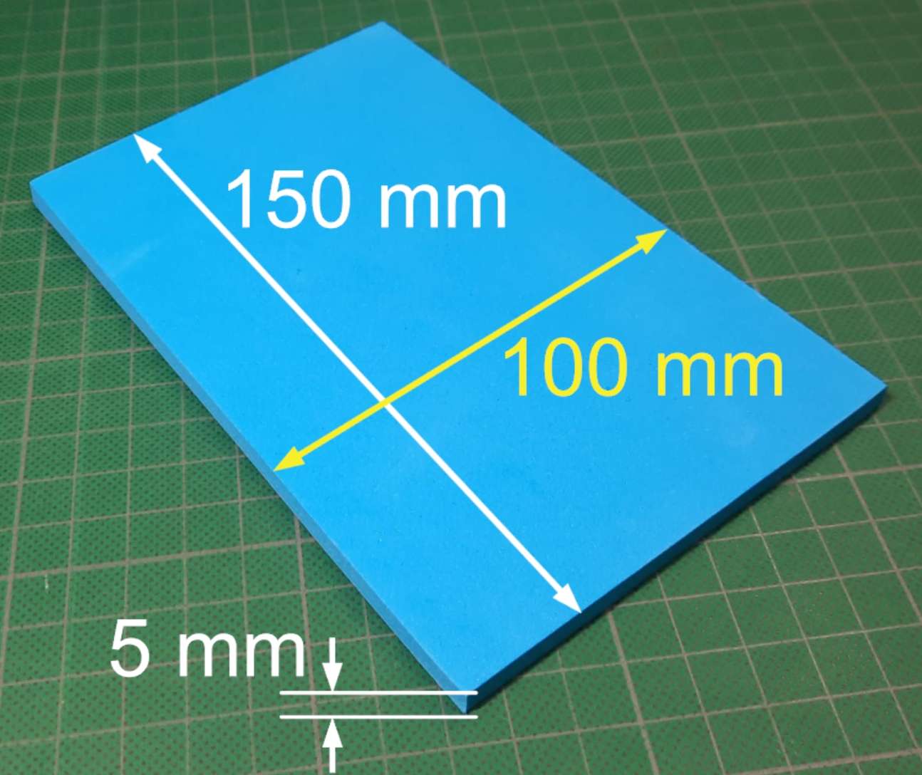 90004 Foam for plugs 5 mm (100x150 mm) 2 pcs