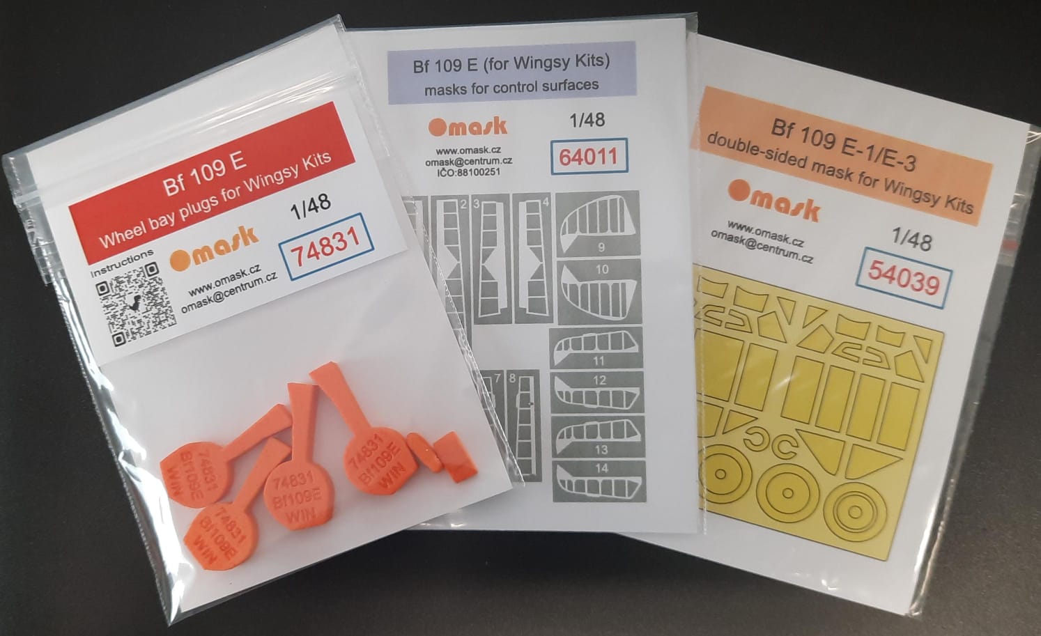 X4806 1/48 Bf 109 E-1/E-3 O-max set (for Wingsy Kits)