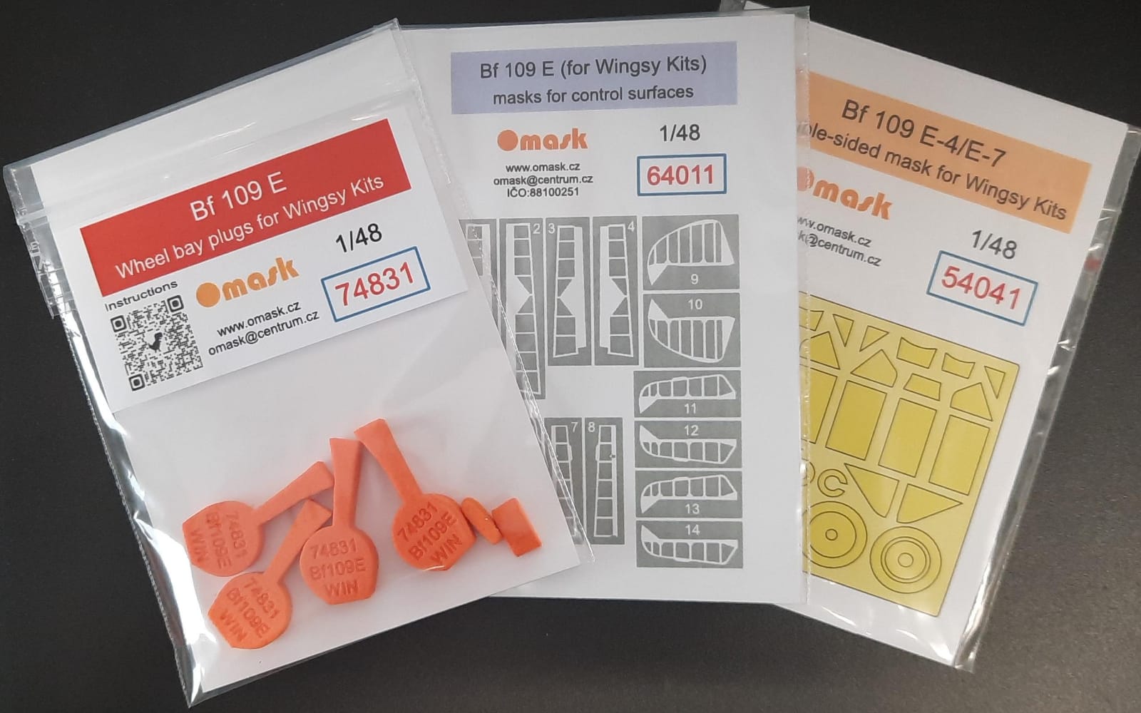 X4807 1/48 Bf 109 E-4/E-7 O-max set (for Wingsy Kits)