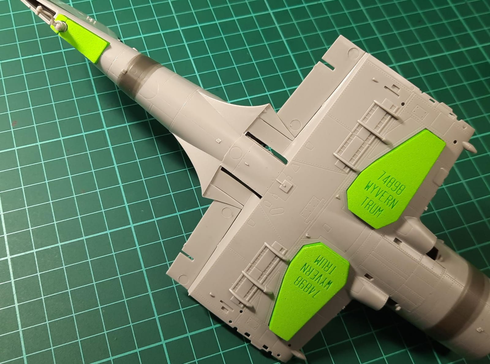 74898 1/48 Wyvern S.4 wheel bay plugs (for Trumpeter)