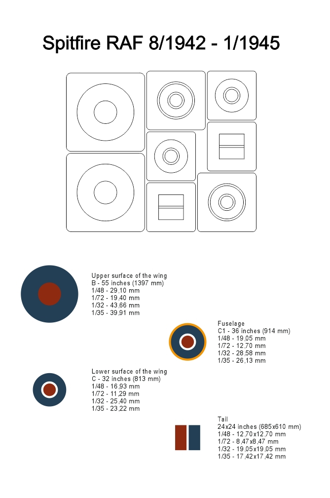 23033 1/32 Spitfire RAF late