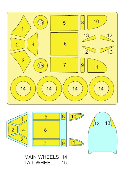 54073 1/48 Lagg-3 mask (for Zvezda)
