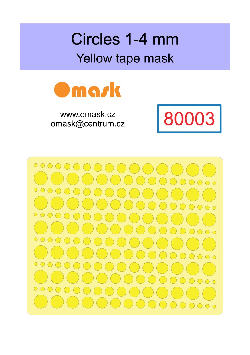 X8003 Circles set - yellow mask