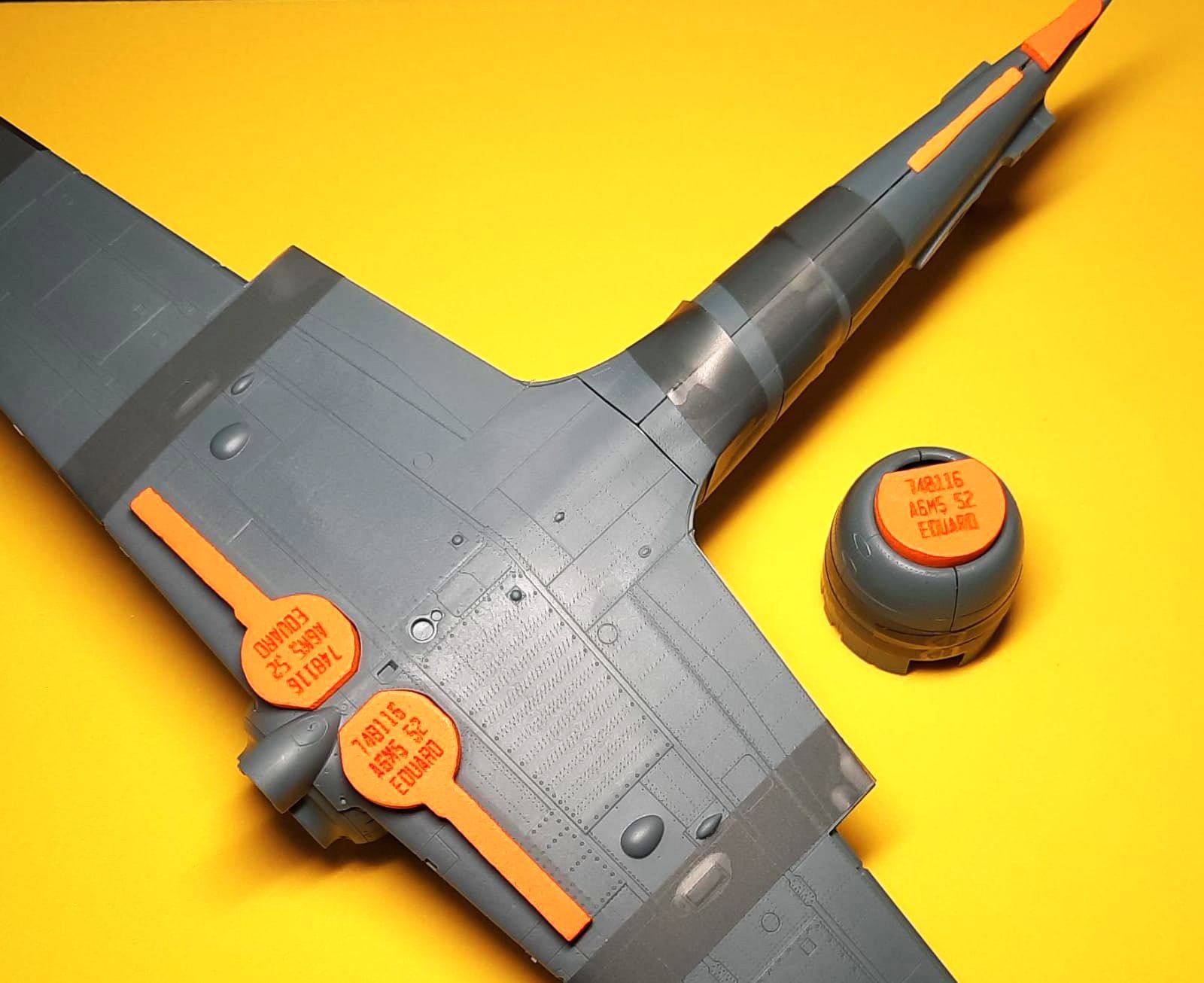 748116 1/48 A6M5 Zero Model 52 wheel bay plugs (for Eduard)