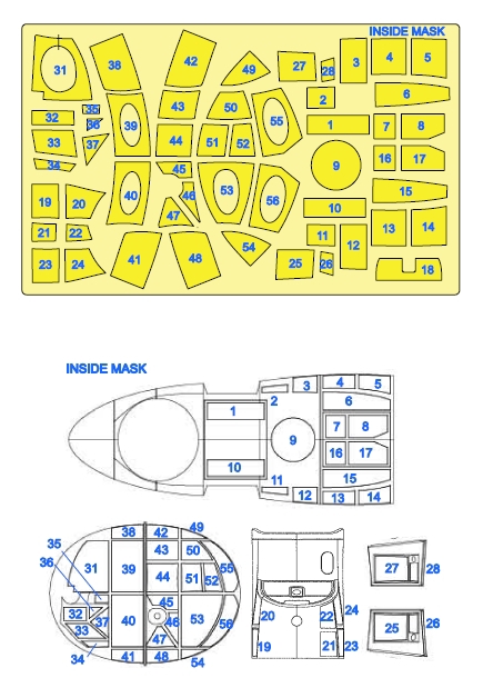 54084 1/48 Do 217 M double-sided mask (for ICM)