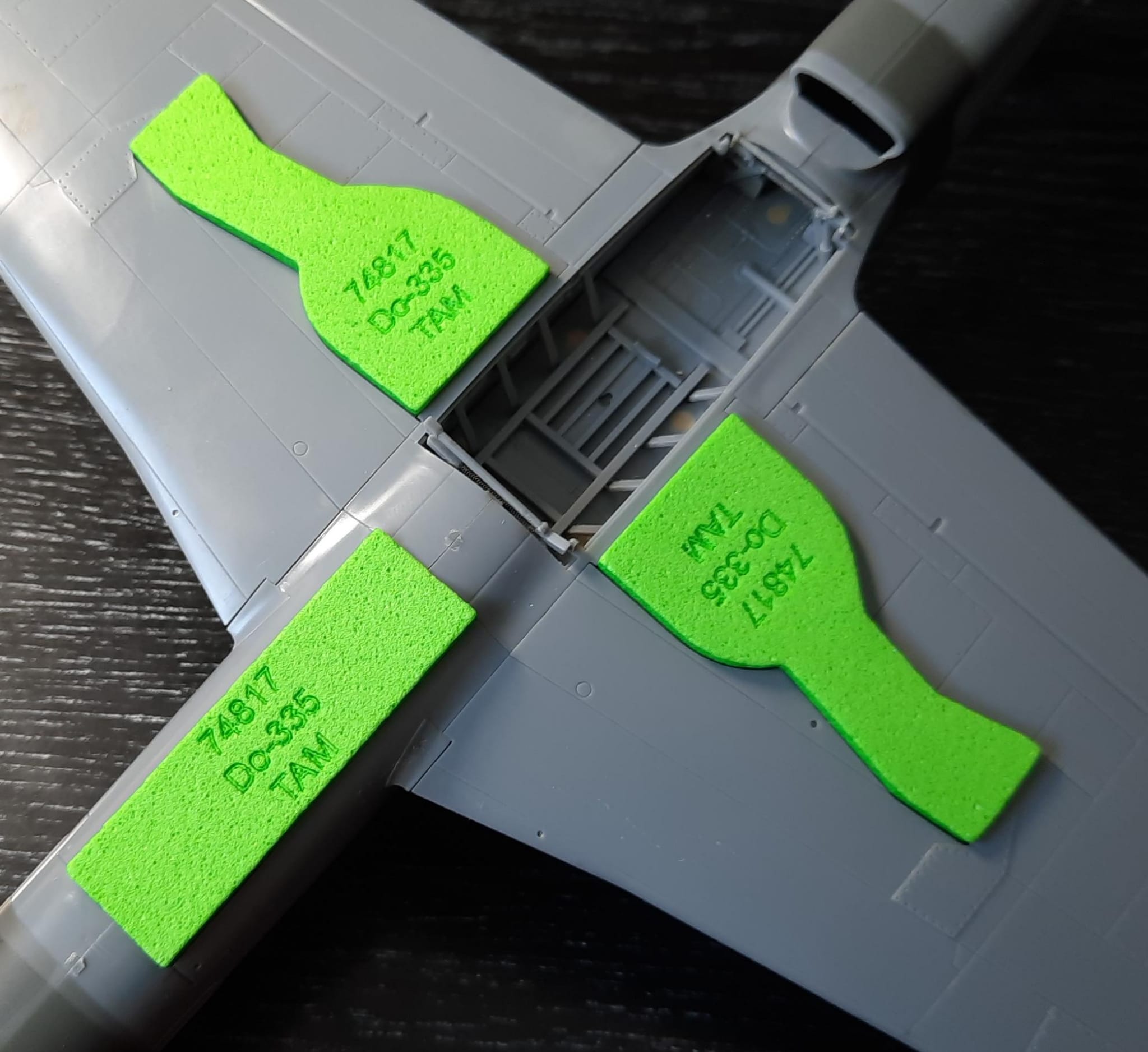 74817 1/48 Dornier Do-335 wheel bay plugs (for Tamiya)