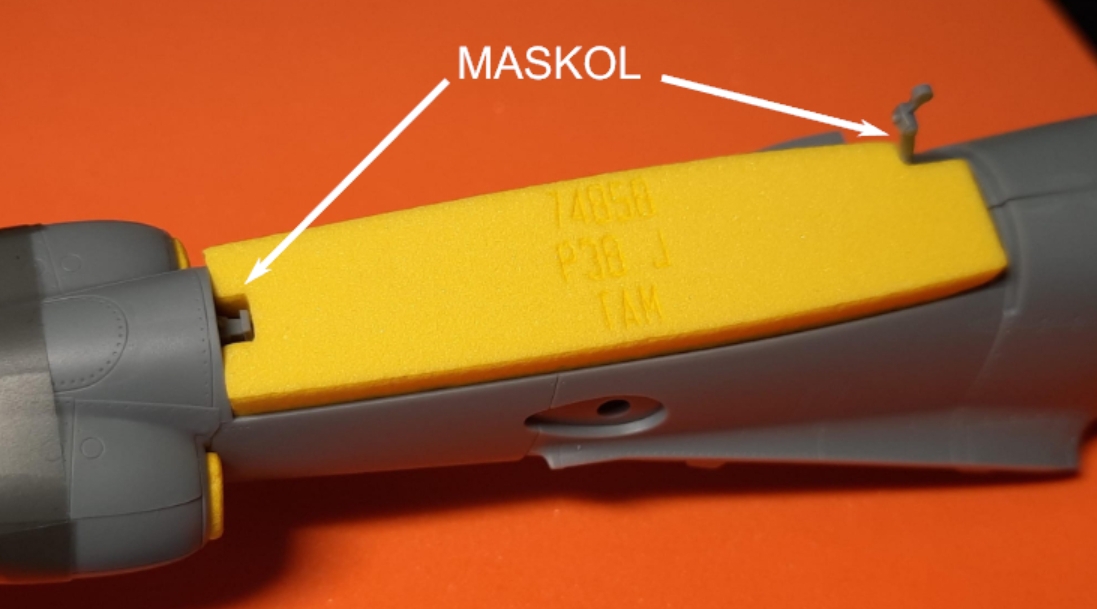 74858 1/48 P-38 J Lightning wheel bay plugs (for Tamiya)