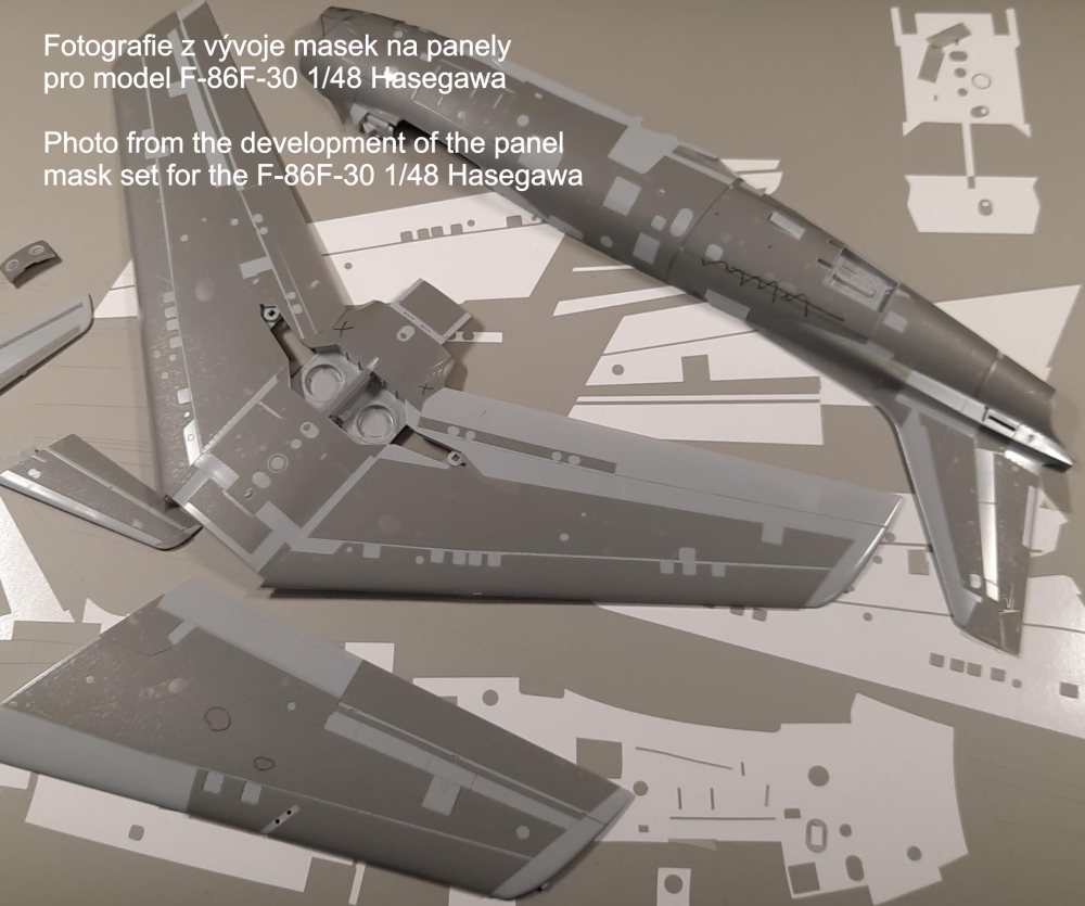 14013 1/48 F-86F-30 masks for panels (Hasegawa)