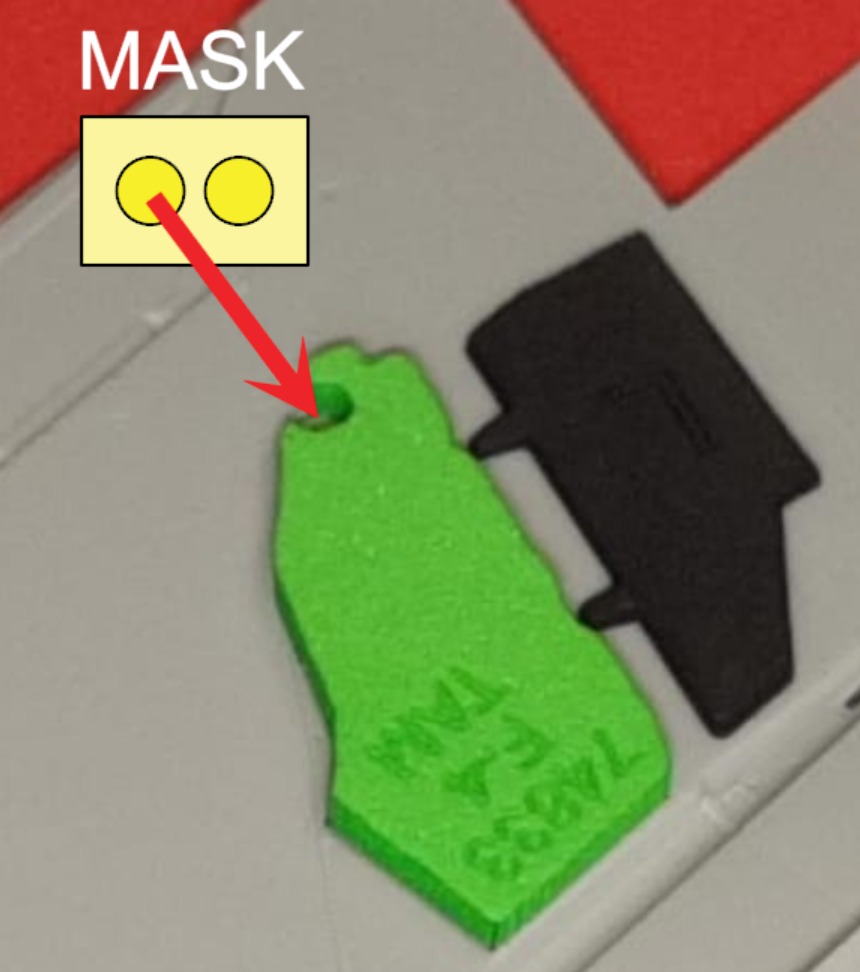 74833 1/48 F-4B Phantom wheel bay plugs (for Tamiya)