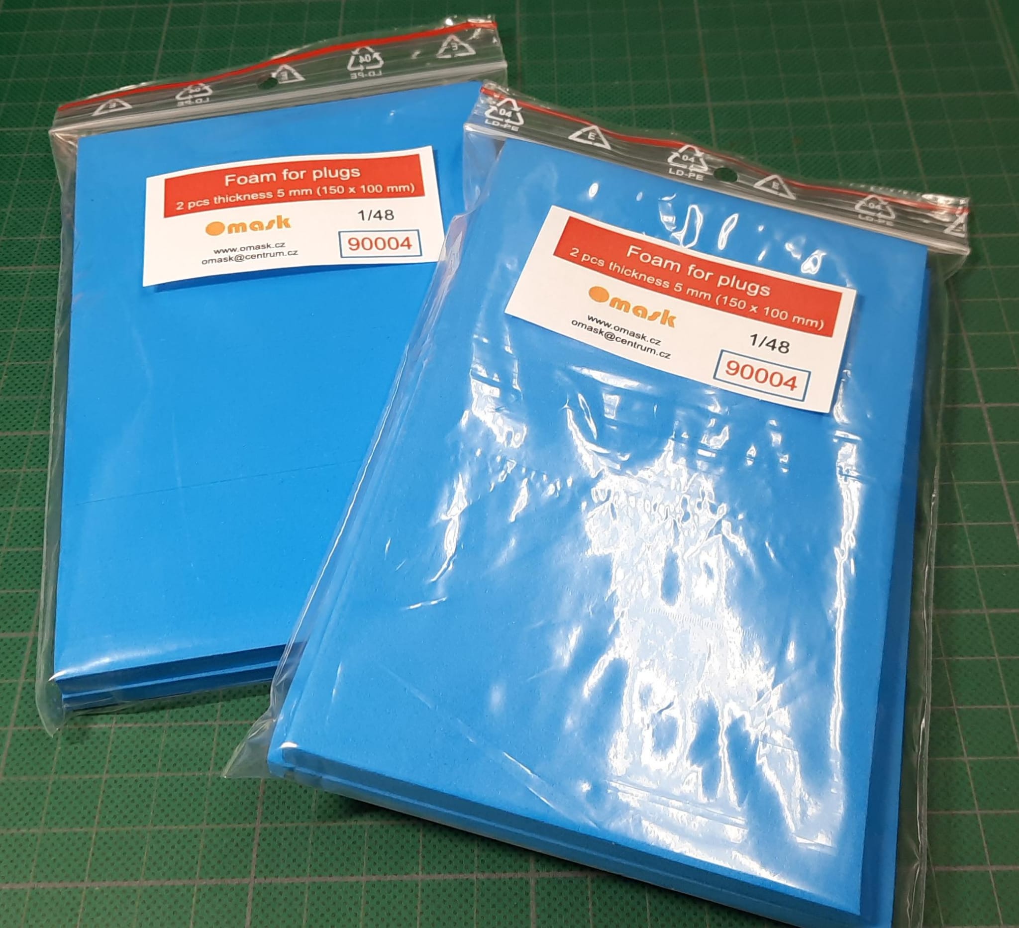 90004 Foam for plugs 5 mm (100x150 mm) 2 pcs