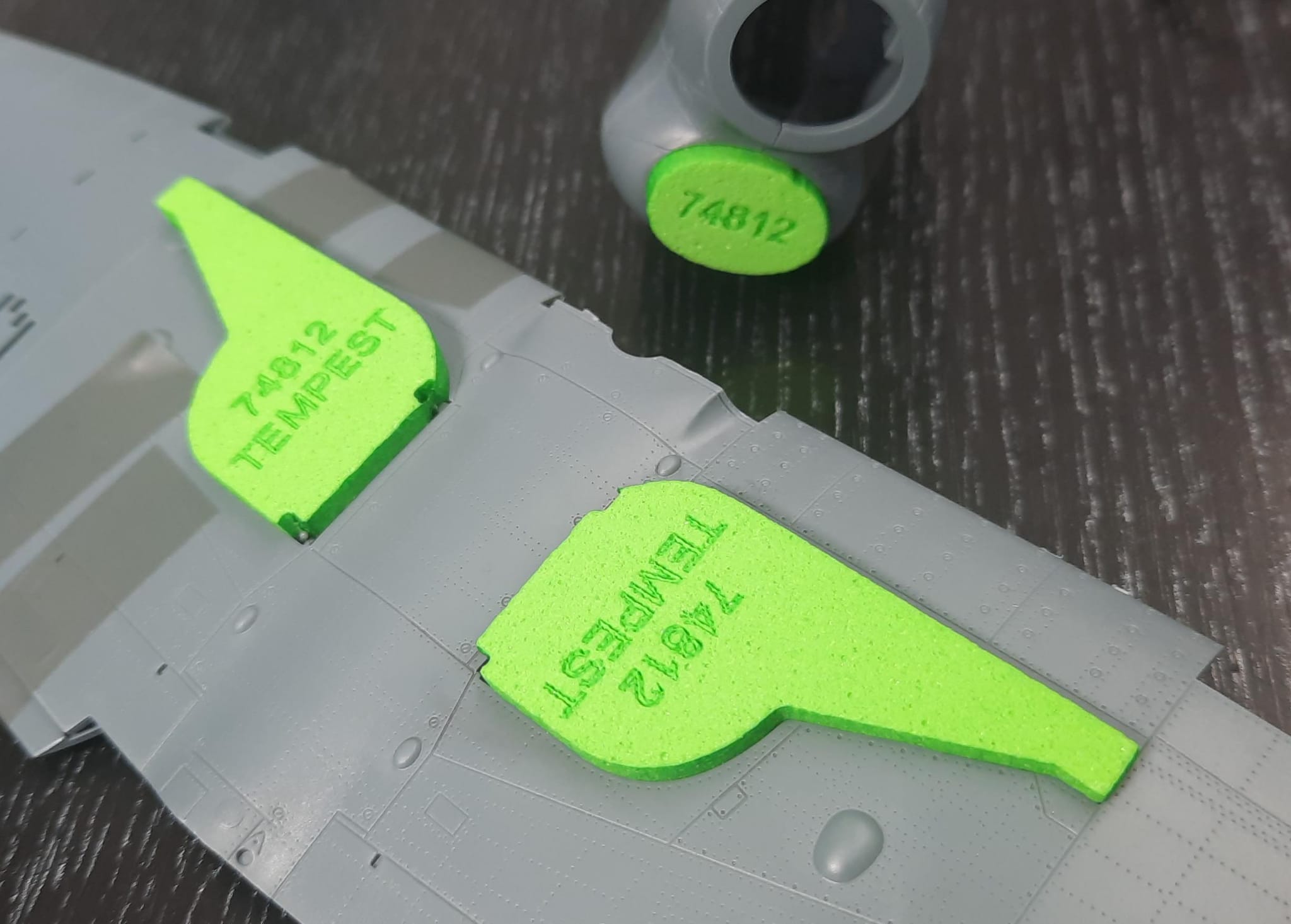 74812 1/48 Tempest Mk.V wheel bay plugs (for Eduard)