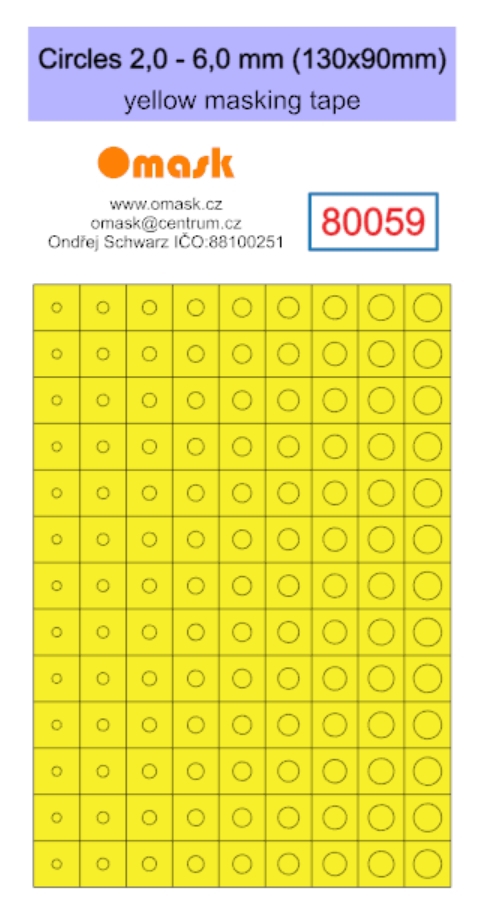 X8003 Circles set - yellow mask