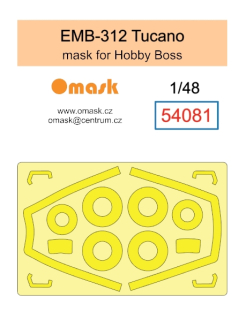 54081 1/48 EMB 312 Tucano mask (for Hobby Boss)
