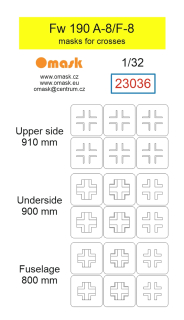 23036 1/32 Fw 190 A-8/F-8 masks for crosses