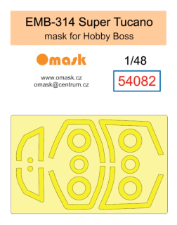 54082 1/48 EMB 314 Super Tucano mask (for Hobby Boss)