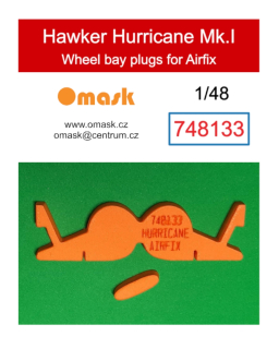 748133 1/48 Hawker Hurricane Mk.I wheel bay plugs (for Airfix)