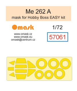 57061 1/72 Me 262 A mask (for Hobby Boss Easy kit)