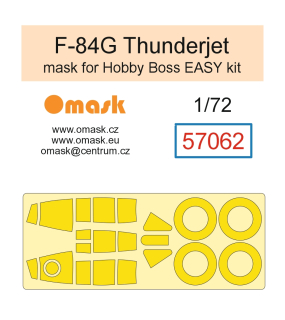 57062 1/72 F-84G Thunderjet mask (for Hobby Boss Easy kit)