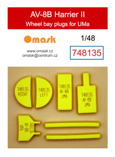 748135 1/48 AV-8B Harrier II wheel bay plugs (for UMa)