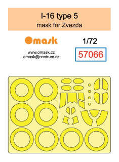 57066 1/72 I-16 type 5 mask (for Zvezda)