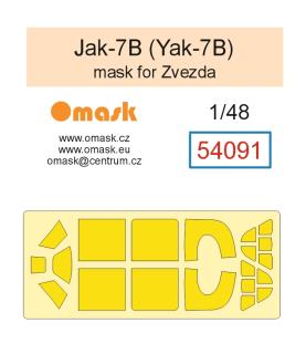 54091 1/48 Jak-7B (Yak-7B) mask (for Zvezda)