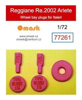 77261 1/72 Reggiane Re.2002 Ariete wheel bay plugs (for Italeri)
