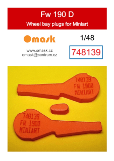 748139 1/48 Fw 190 D wheel bay plugs (for Miniart)
