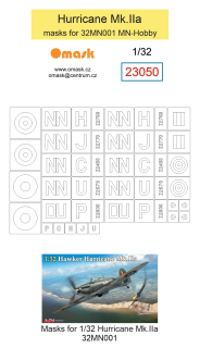 23050 1/32 Hurricane Mk.IIa masks (for 32MN001 MN-Hobby)