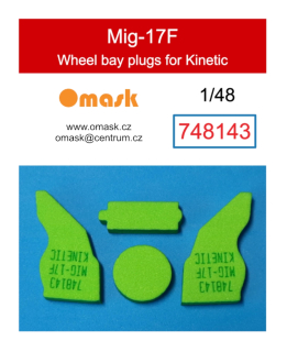 748143 1/48 Mig-17F wheel bay plugs (for Kinetic)
