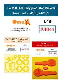 X4844 1/48 Fw 190 D-9 Early Production O-max set (for Miniart)