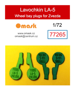 77265 1/72 Lavochkin LA-5 wheel bay plugs (for Zvezda)