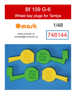 748144 1/48 Bf 109 G-6 wheel bay plugs (for Tamiya)