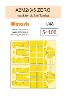 54108 1/48 A6M2/3/5 ZERO mask (for old Tamiya kits)