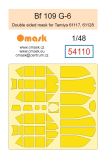 54110 1/48 Bf 109 G-6 double sided mask (for Tamiya 61117, 61128)