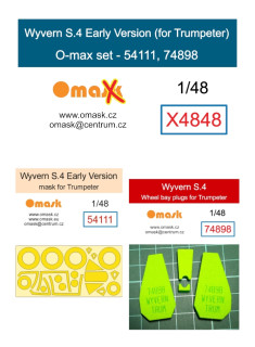 X4848 1/48 Wyvern S.4 Early Version O-max set (for Trumpeter)