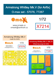 X7214 1/72 Armstrong Whitley Mk.V O-max set (for Airfix)
