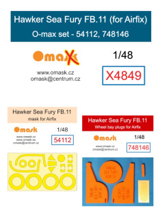 X4849 1/48 Hawker Sea Fury FB.11 O-max set (for Airfix)